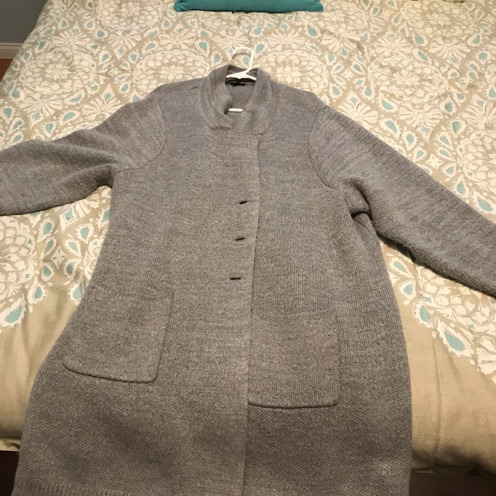 Long gray sweater
